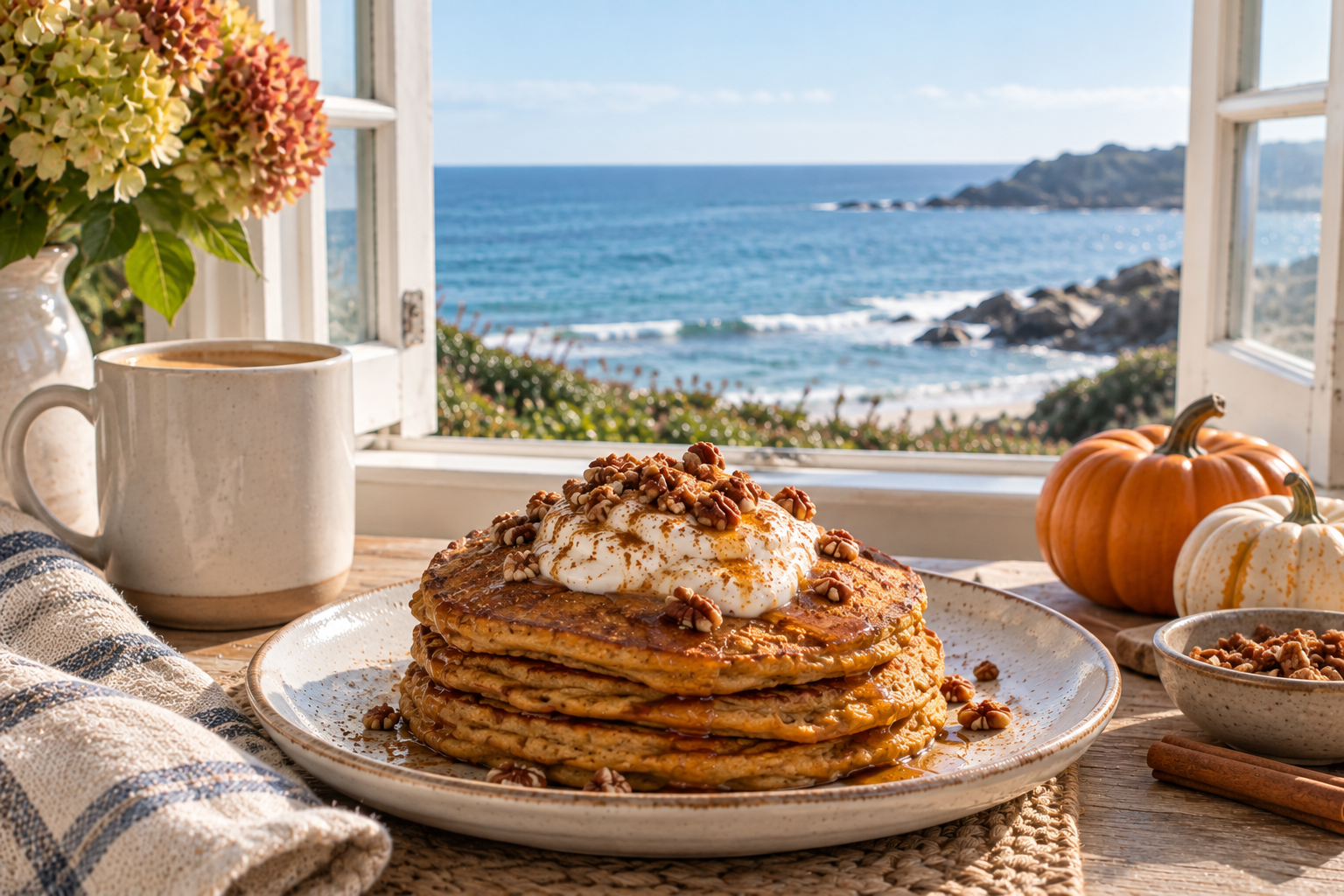 Pumpkin Protein Pancakes